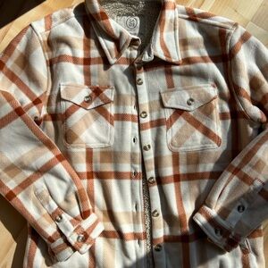 Plaid Button-Up Jacket